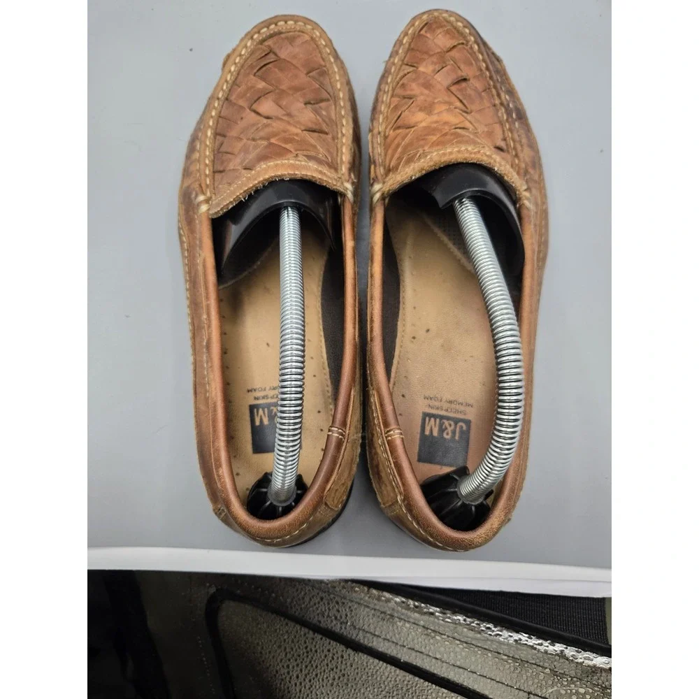 Johnson‎ & Murphy Men's Size 9 Brown J&M Sheepskin Memory Foam 25-85736